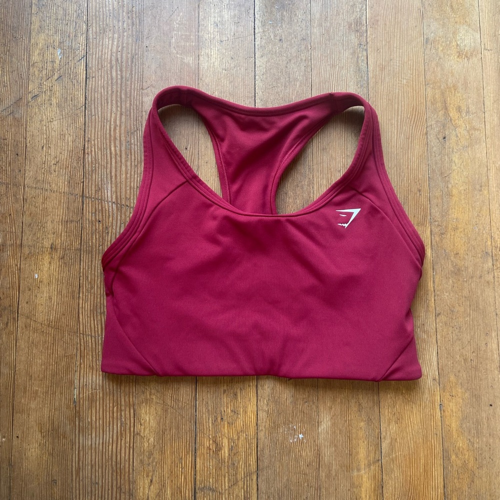 Gymshark red sports bra NWOT